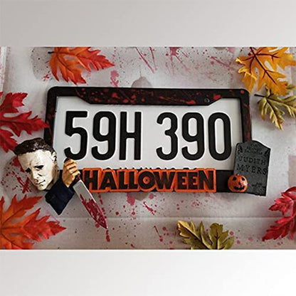 Halloween Personality Myers License Plate Frame Michael