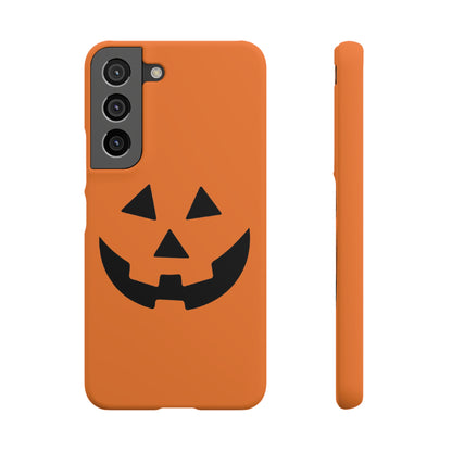 Estuche para teléfono con forma de calabaza tradicional y fundas a presión