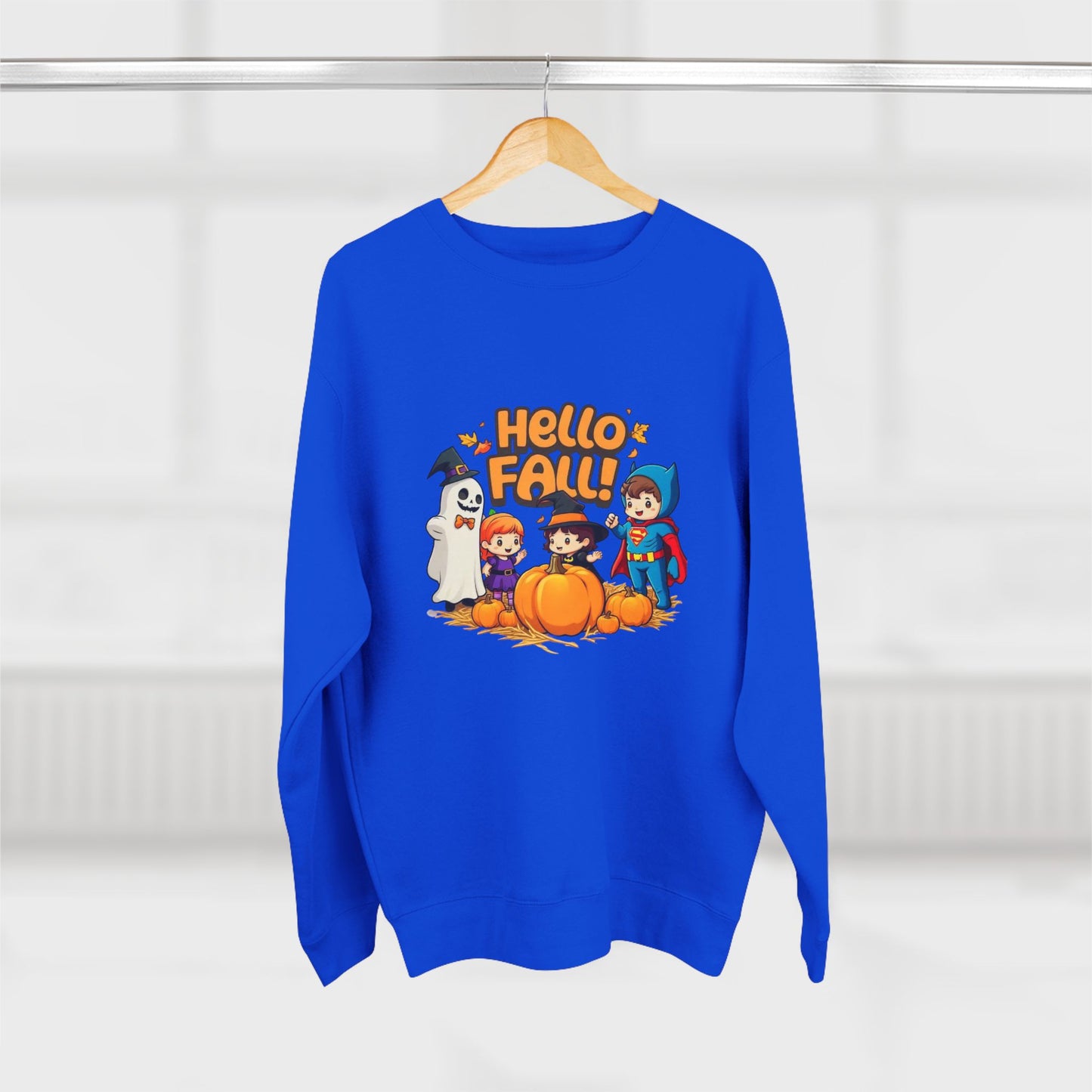 Hello Fall Design Unisex Crewneck Sweatshirt