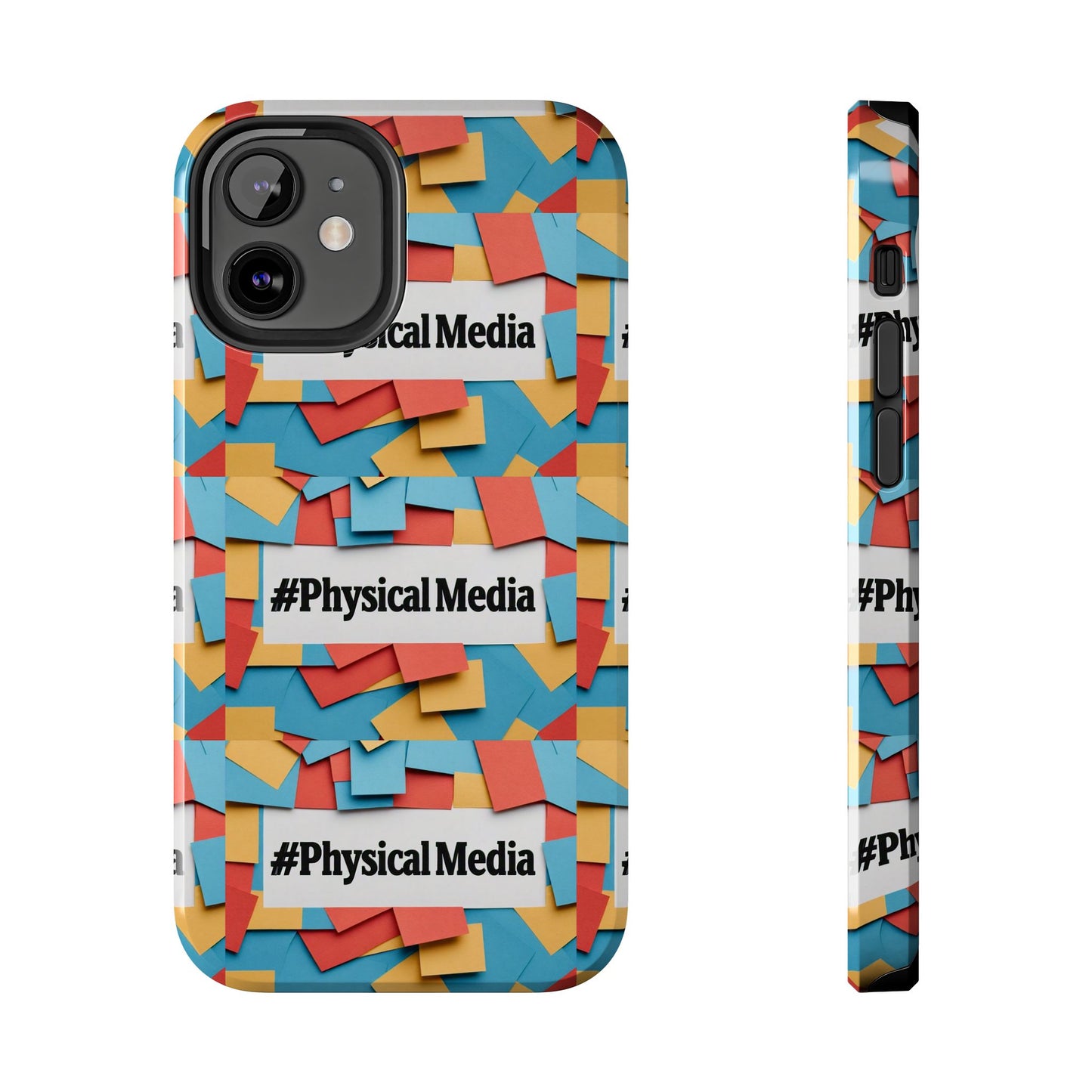 #PhysicalMedia Pattern Tough Phone Case