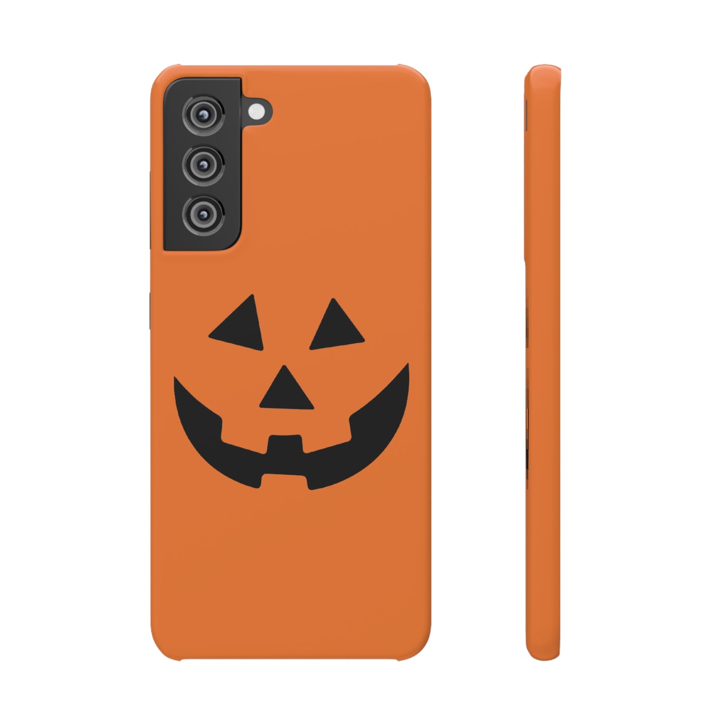 Estuche para teléfono con forma de calabaza tradicional y fundas a presión