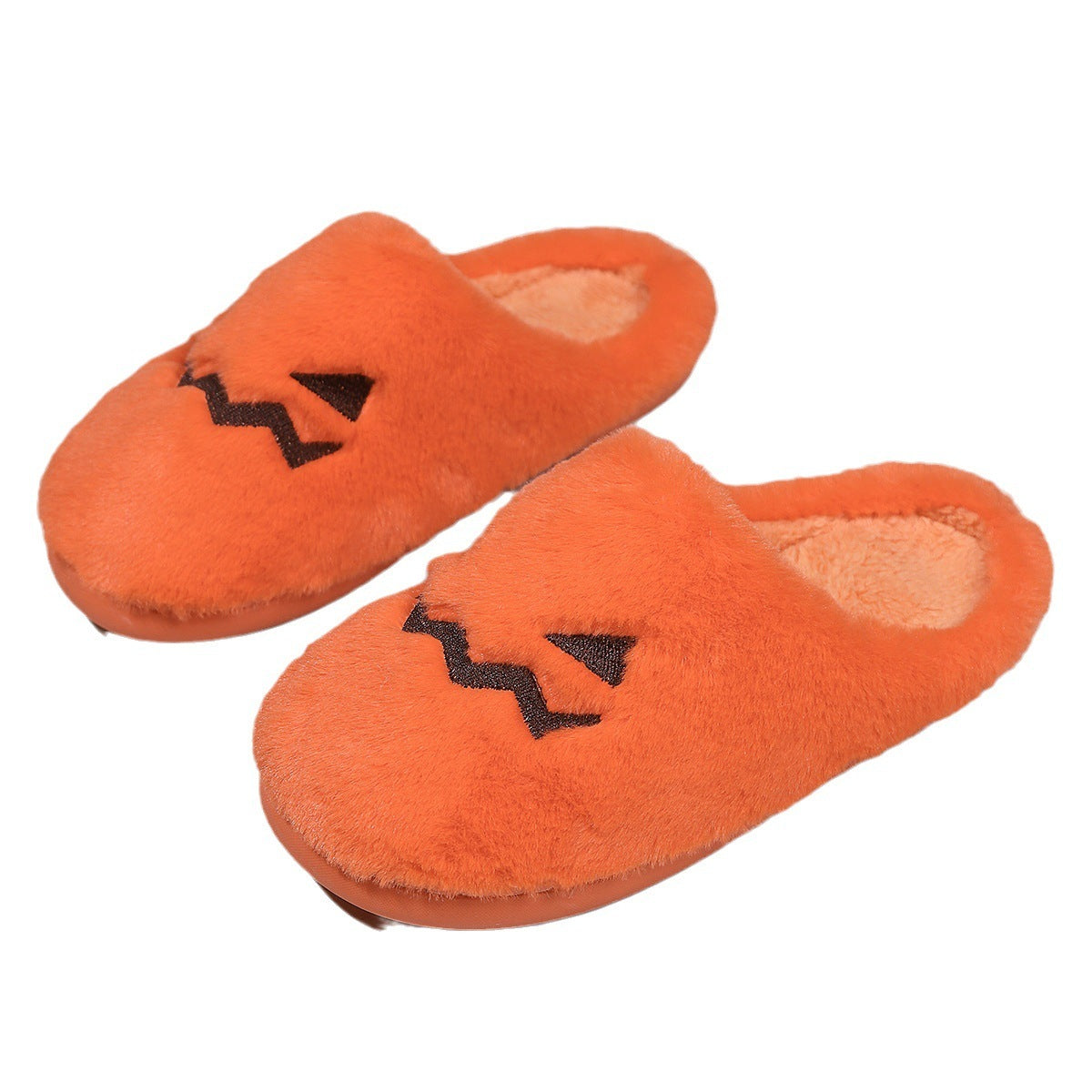 Men's And Women's Home Halloween Pumpkin Slippers