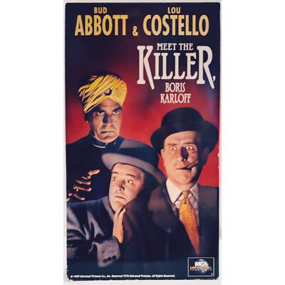 Abbott & Costello: Meet the Killer Boris Karloff [VHS] B&W Horror/Comedy image 0