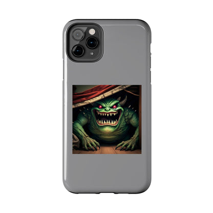 Sock Thief Monster Under the Bed Design Tough Phone Cases