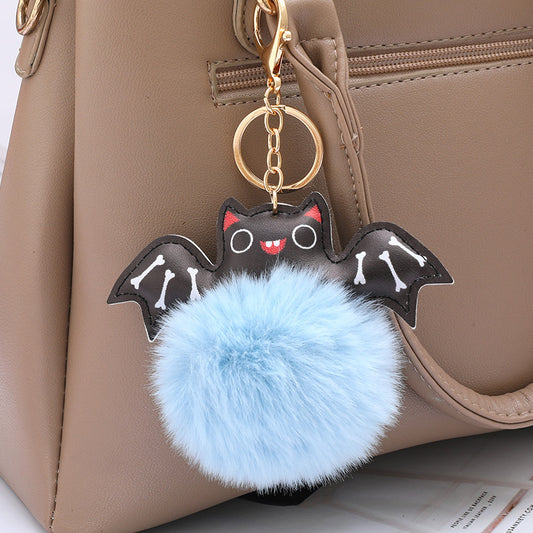 Summer Halloween Keychain Cartoon Leather