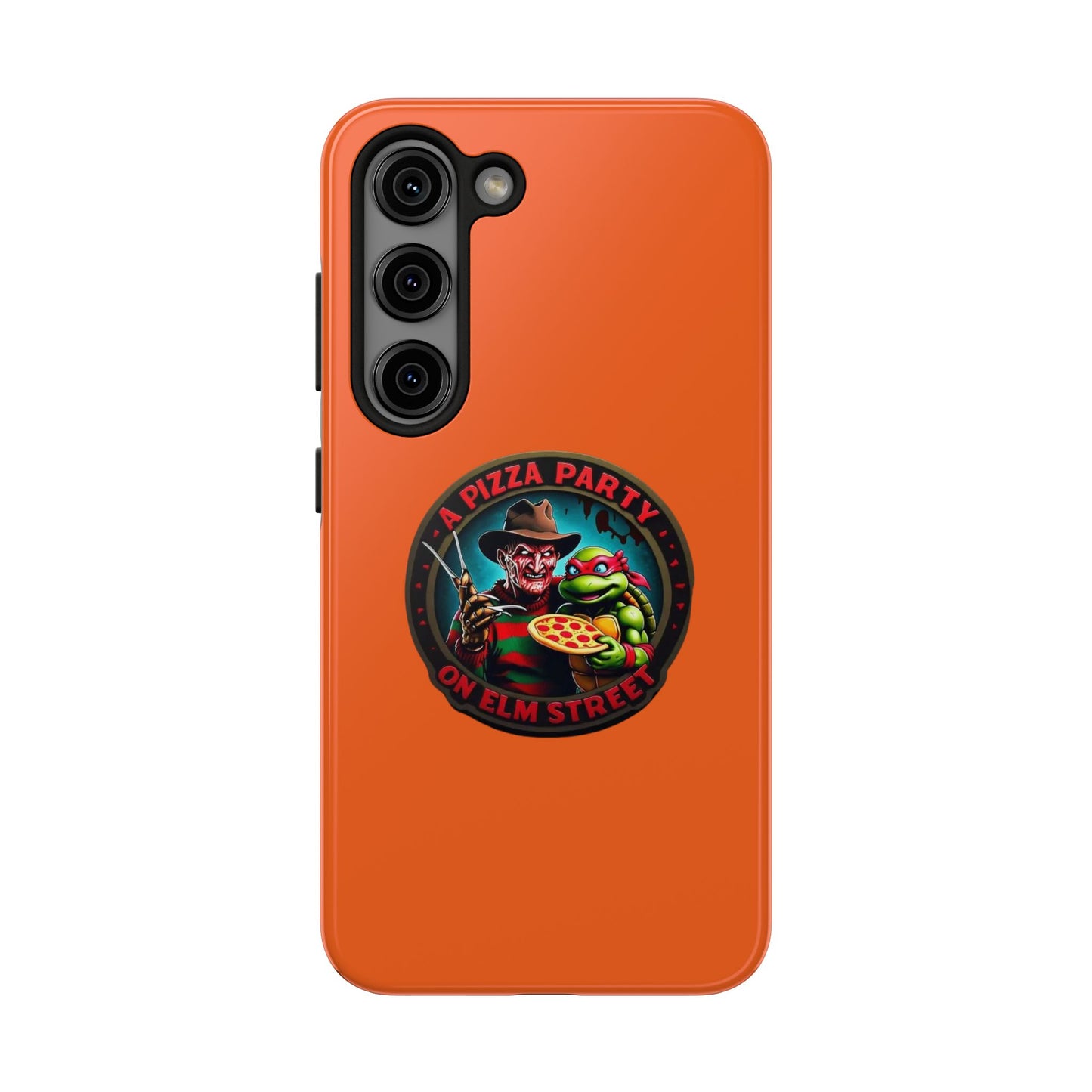 A Pizza Party on Elm Street Tough Phone Cases