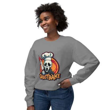 Ghostbake (Front & Back) Unisex Lightweight Crewneck Sweatshirt