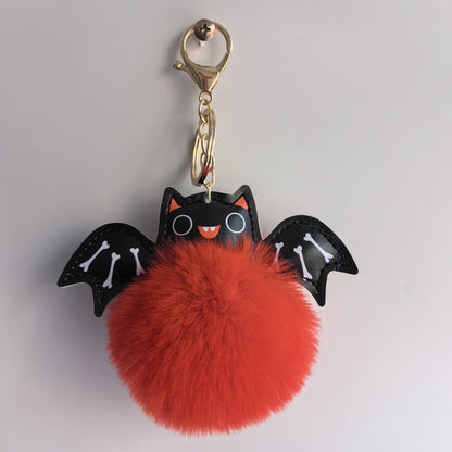 Summer Halloween Keychain Cartoon Leather