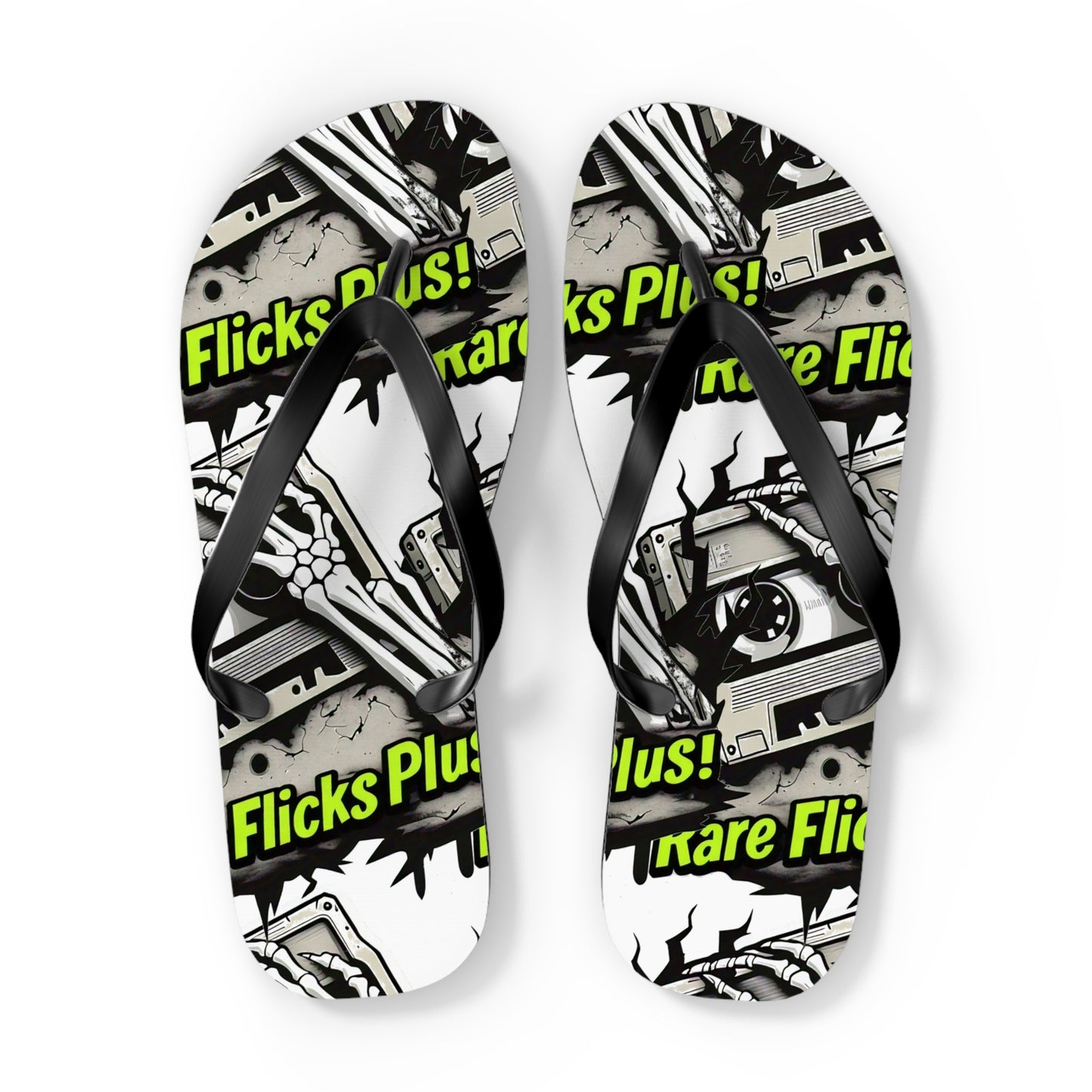 Rare Flicks Plus! Logo Flip Flops