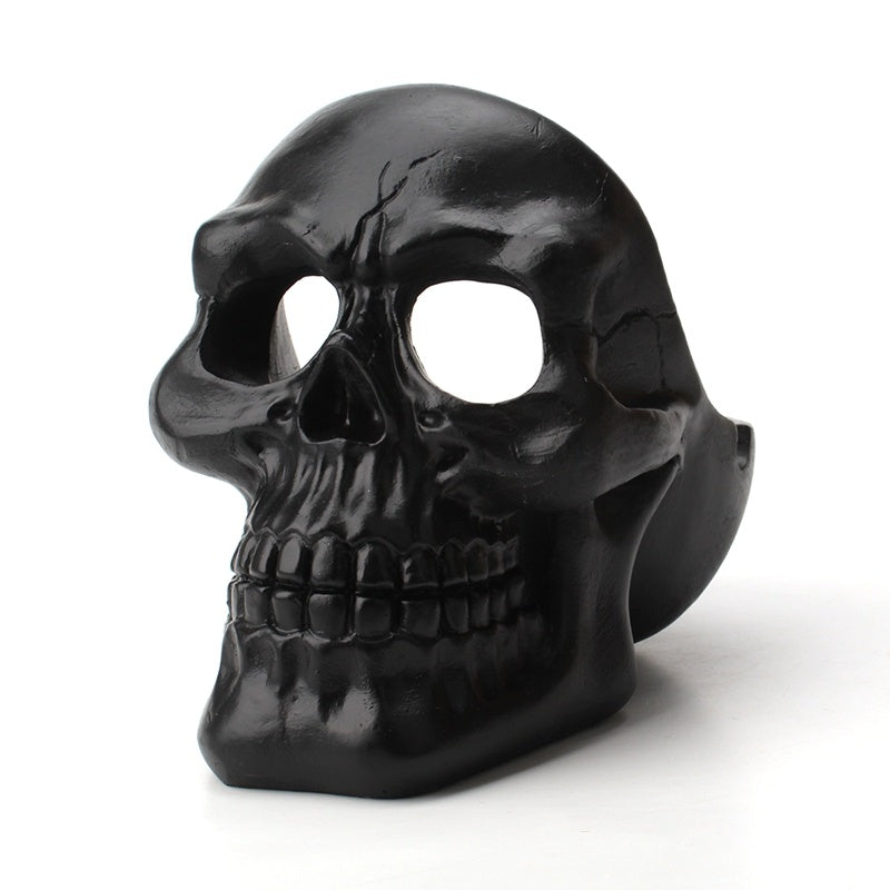 Horror skull ashtray Black