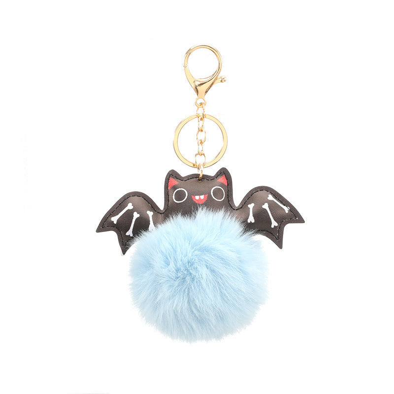 Summer Halloween Keychain Cartoon Leather