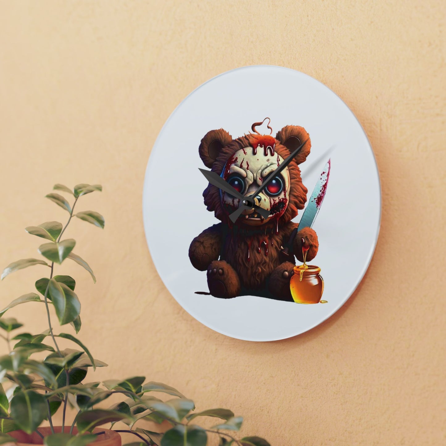 Pooh's Dark Harvest Acrylic Wall Clock Winnie the Pooh