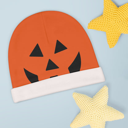 Traditional Jack-o'-Lantern Baby Beanie