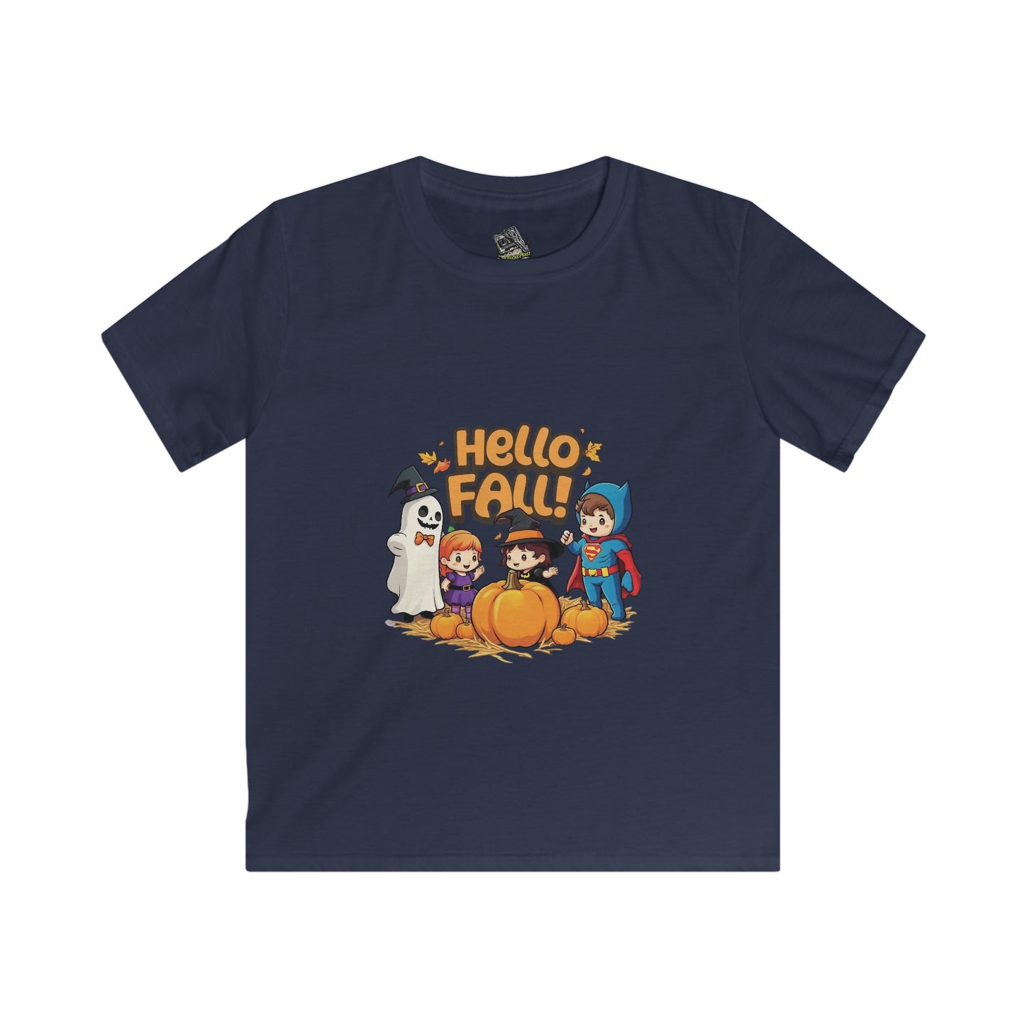 Hello Fall Design Kids Softstyle Tee