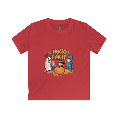 Hello Fall Design Kids Softstyle Tee