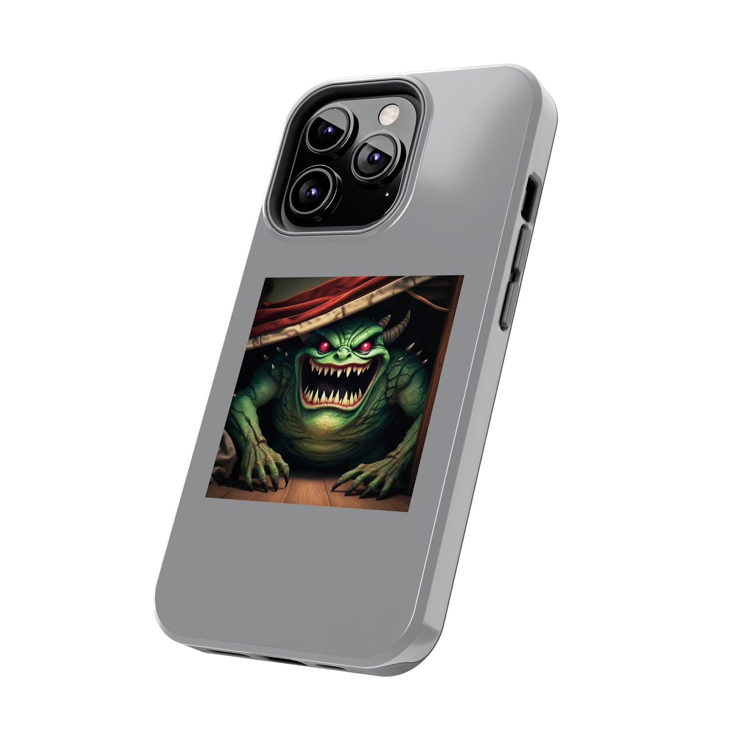 Sock Thief Monster Under the Bed Design Tough Phone Cases