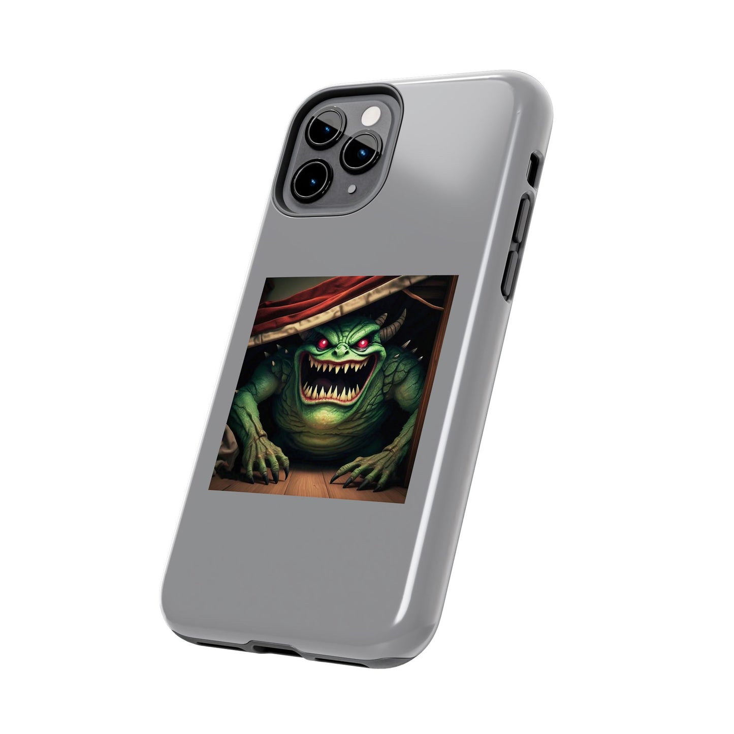 Sock Thief Monster Under the Bed Design Tough Phone Cases