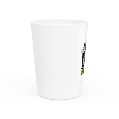 Rare Flicks Plus! Classic Logo Design Shot Glass