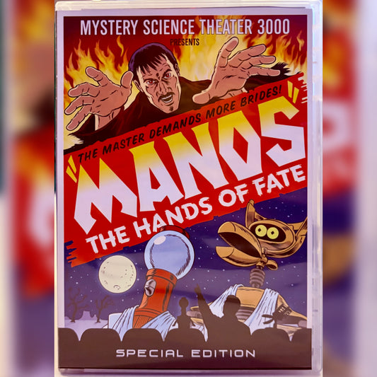 Manos - Las manos del destino (Mystery Science Theater 3000) DVD, 1993, comedia de ciencia ficción, set de 2 discos