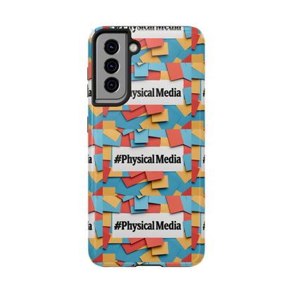 #PhysicalMedia Pattern Tough Phone Case