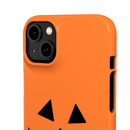 Estuche para teléfono con forma de calabaza tradicional y fundas a presión