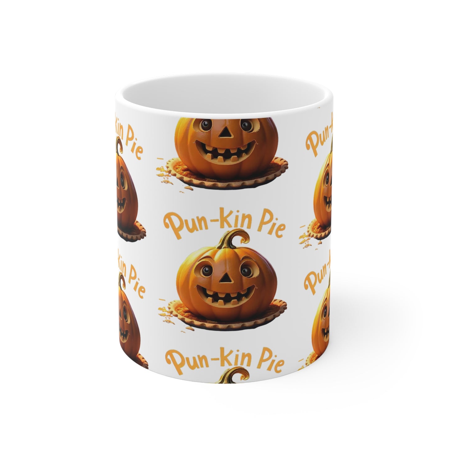 Pun-Kin Pie Design Pattern Ceramic Mugs (11oz\15oz\20oz)