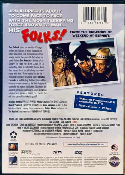 Folks! (DVD, 1992) Comedy w/ Insert Tom Selleck, Don Ameche Anchor Bay OOP*MA1