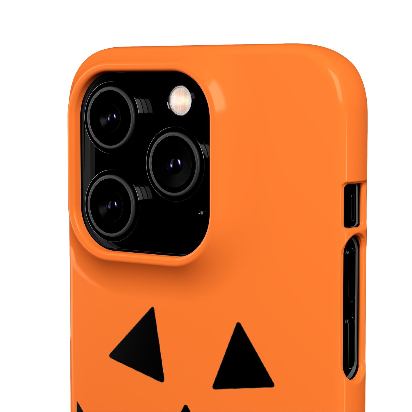 Estuche para teléfono con forma de calabaza tradicional y fundas a presión