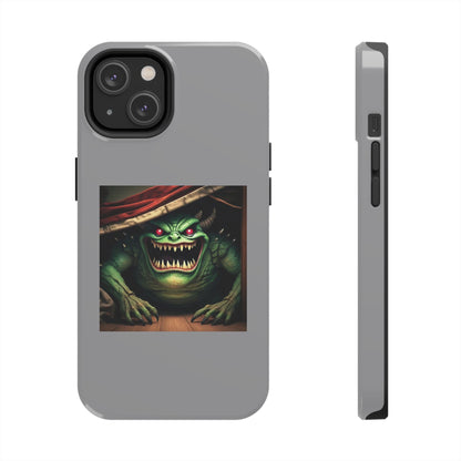 Sock Thief Monster Under the Bed Design Tough Phone Cases