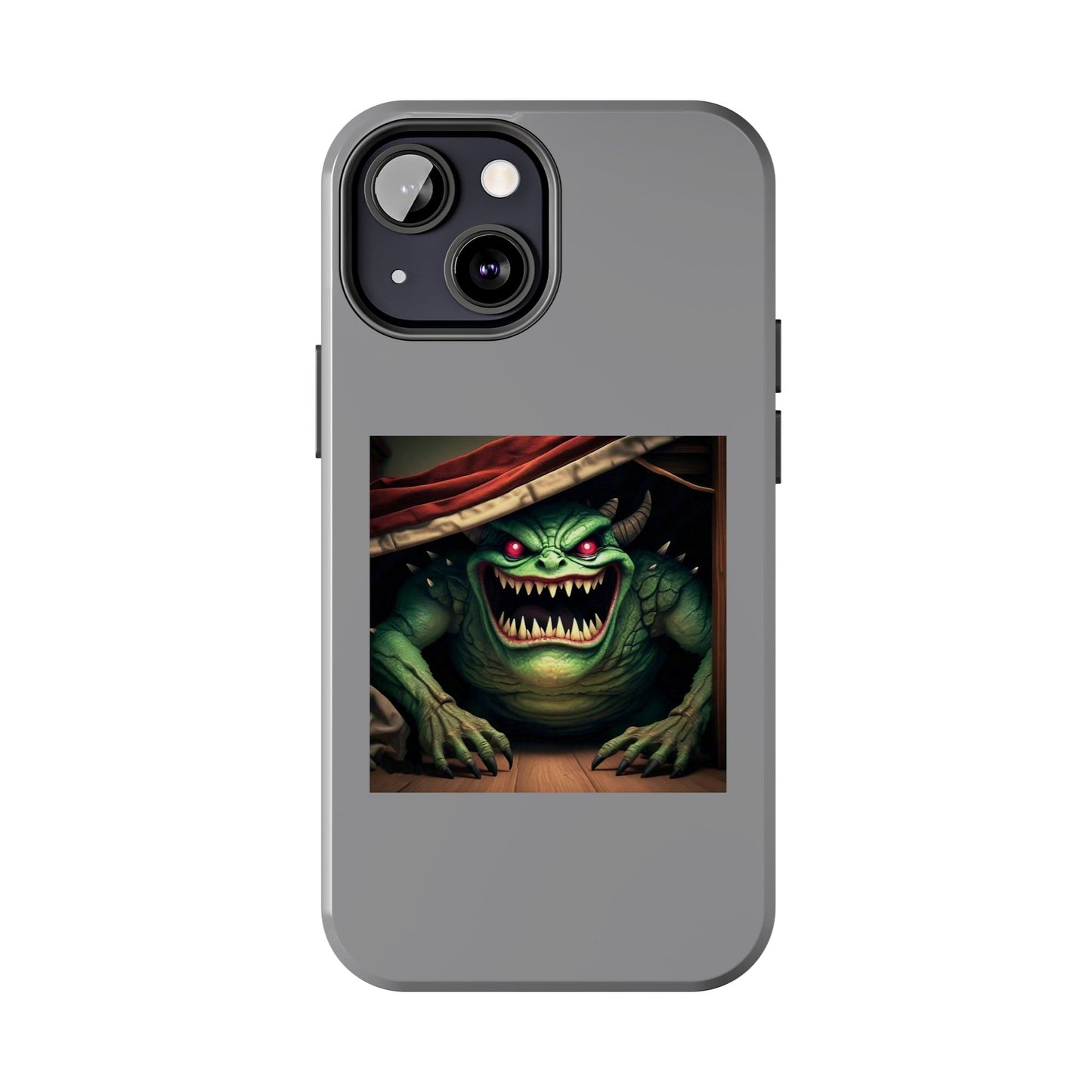 Sock Thief Monster Under the Bed Design Tough Phone Cases