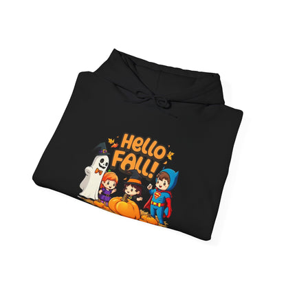 Hello Fall Design Unisex Heavy Blend™ Hooded Sweatshirt