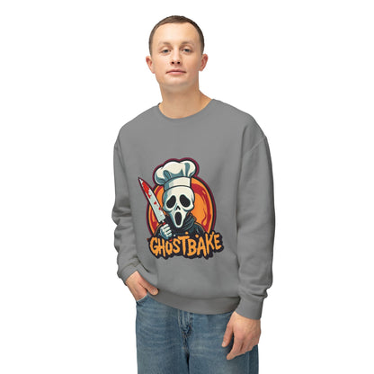 Ghostbake (Front & Back) Unisex Lightweight Crewneck Sweatshirt