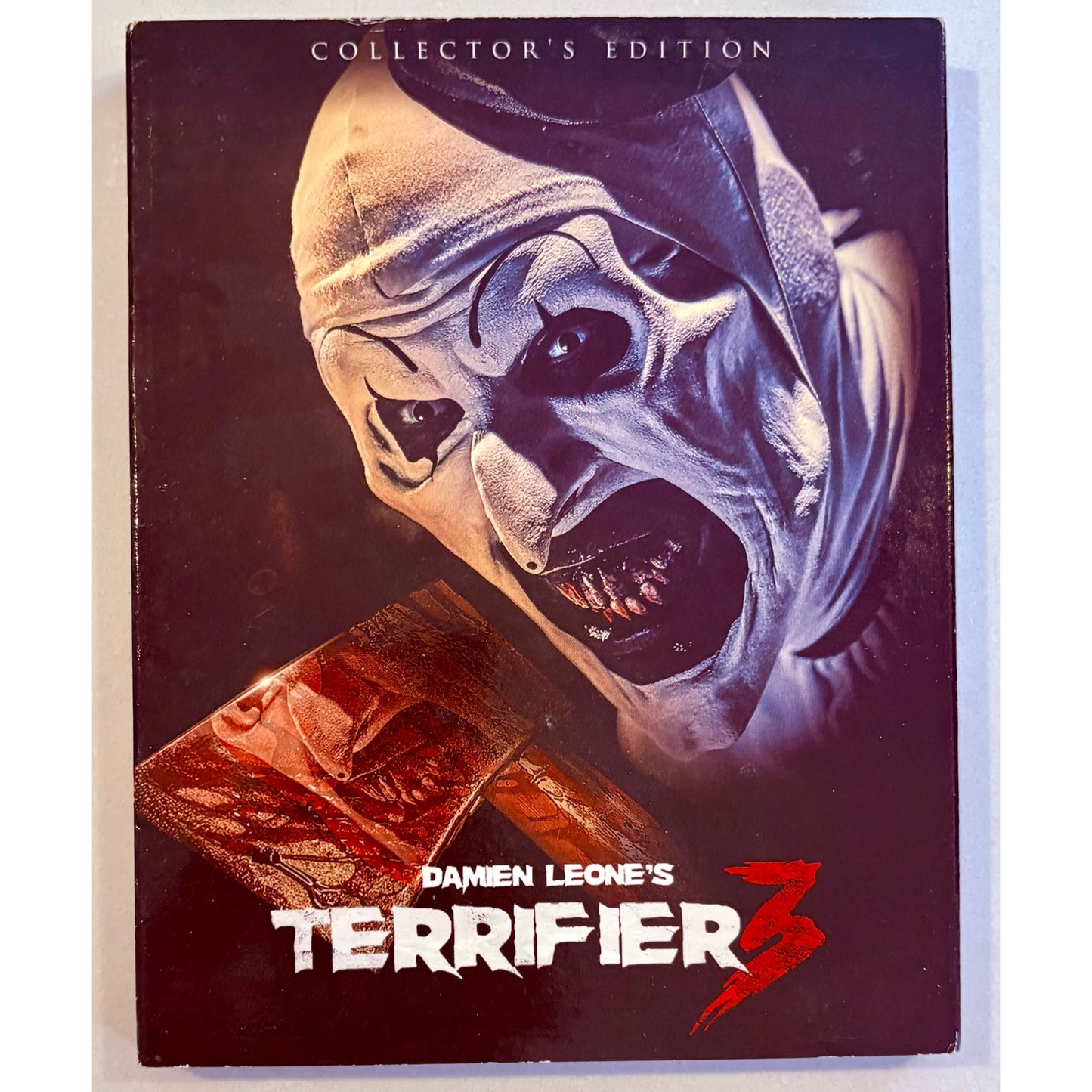 Damien Leone's Terrifier 3 (Blu-ray, 2024) Edición de coleccionista con funda protectora, película de terror y terror navideña