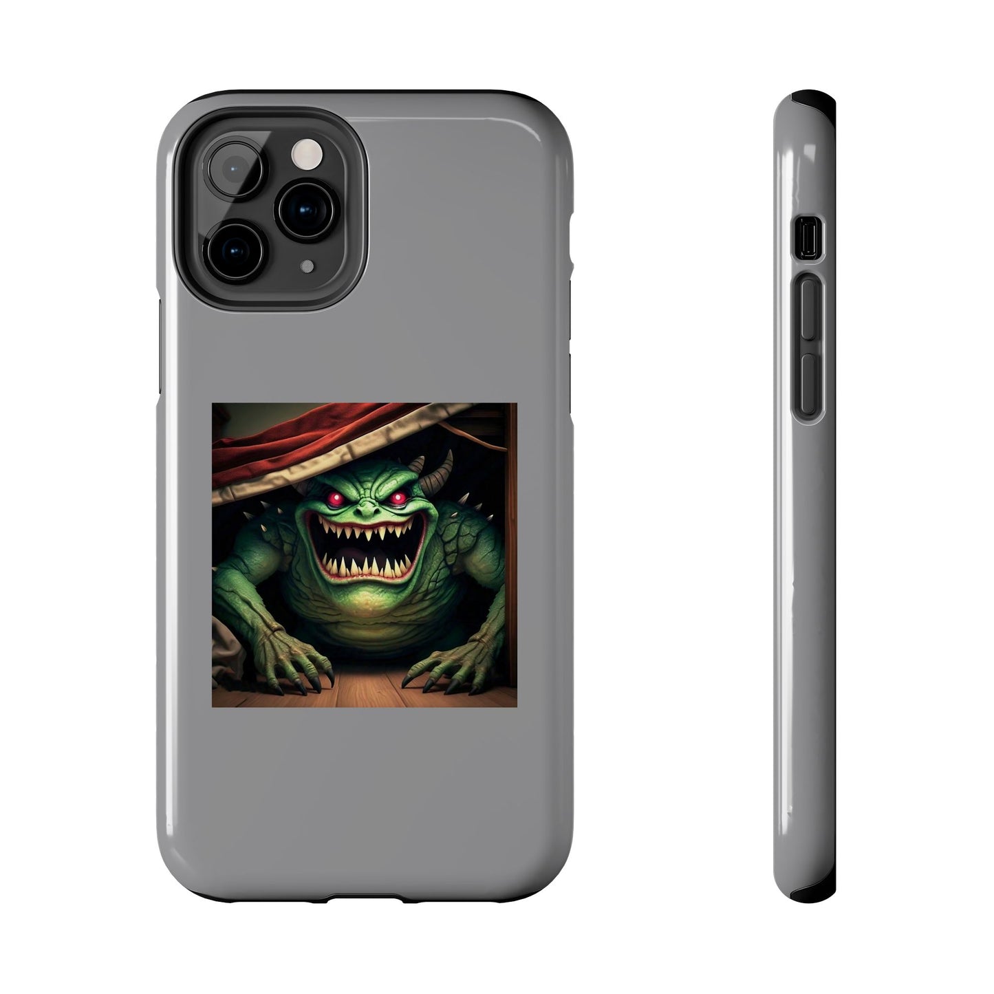 Sock Thief Monster Under the Bed Design Tough Phone Cases