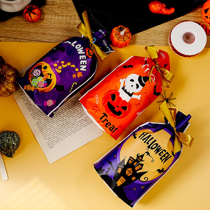 Halloween Pumpkin Snack Bag Party Candy Bag