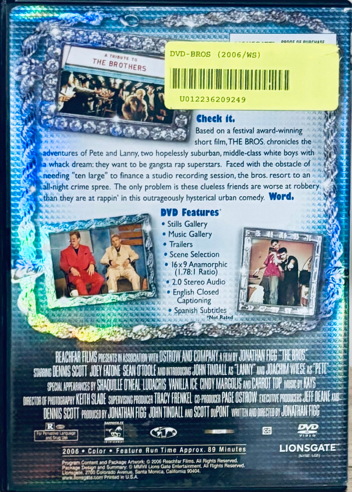 The Bros (DVD) Two Extremely Confused White Guys Comedy Lionsgate