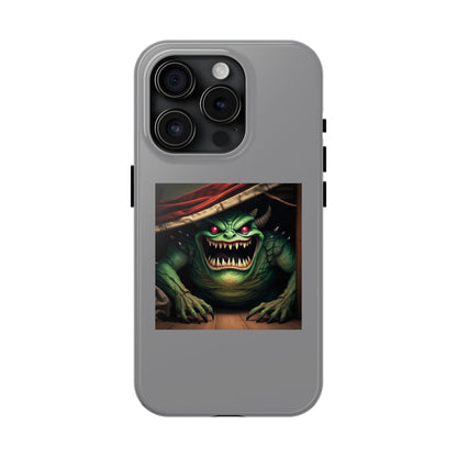 Sock Thief Monster Under the Bed Design Tough Phone Cases