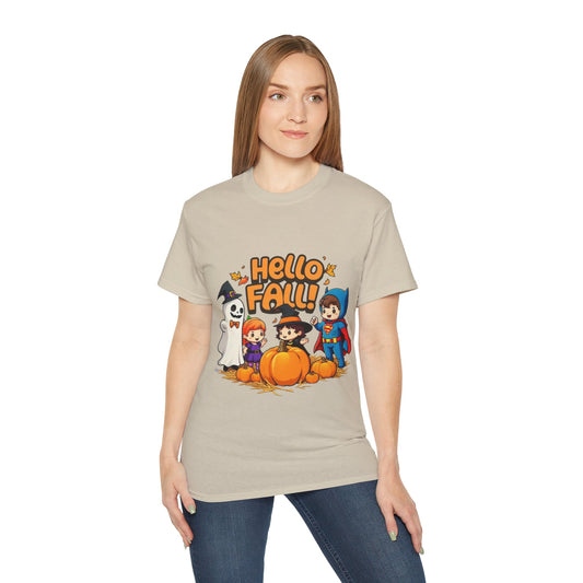 Hello Fall Design Unisex Ultra Cotton Tee