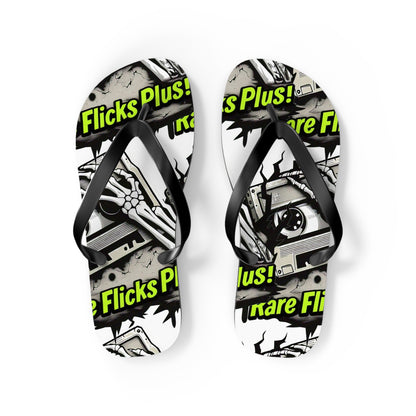 Rare Flicks Plus! Logo Flip Flops