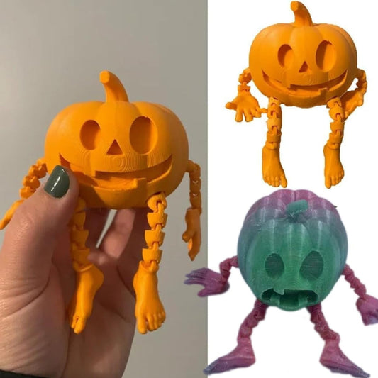 Adornos decorativos de calabaza para Halloween impresos en 3D