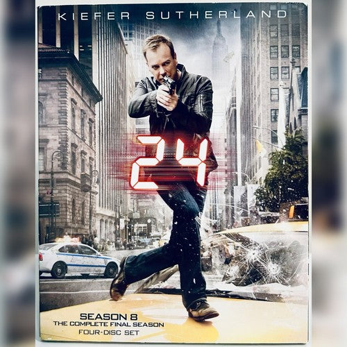 24: The Complete Eighth Season (Blu-ray/DVD, 2010) 5-Disc Set w/ Slipcover*GR1 image 0