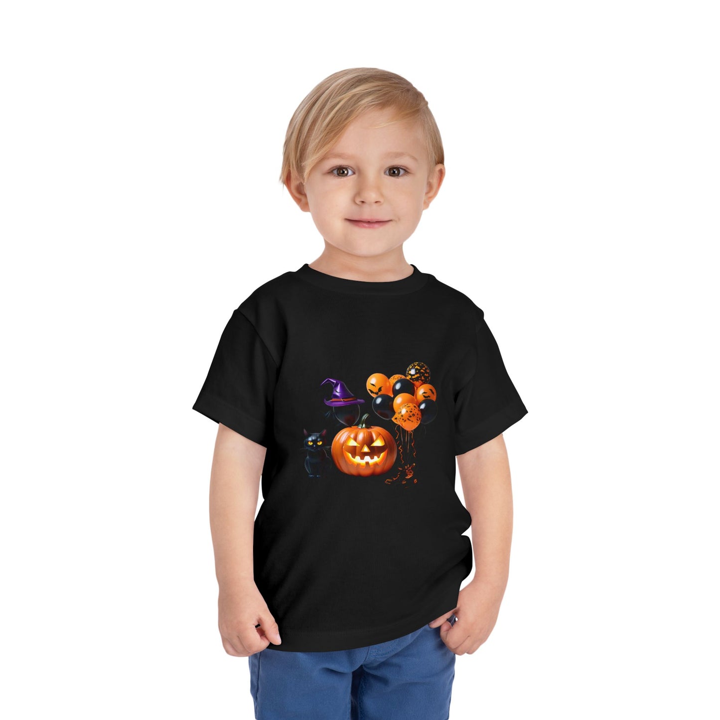 Halloween Scene Toddler Short Sleeve Tee