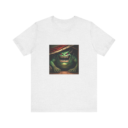 Sock Thief Monster Under the Bed Unisex Jersey Short Sleeve Tee