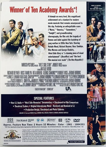 West Side Story (DVD) Special Edition Collector's Set) 2-Disc Set*GR1 image 1