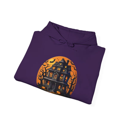 Haunted Halloween House Unisex Heavy Blend™ Hooded Sweatshirt