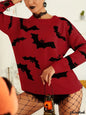 Women's Long Sleeved Halloween Jacquard Sweater Knitted Top Women's Clothing