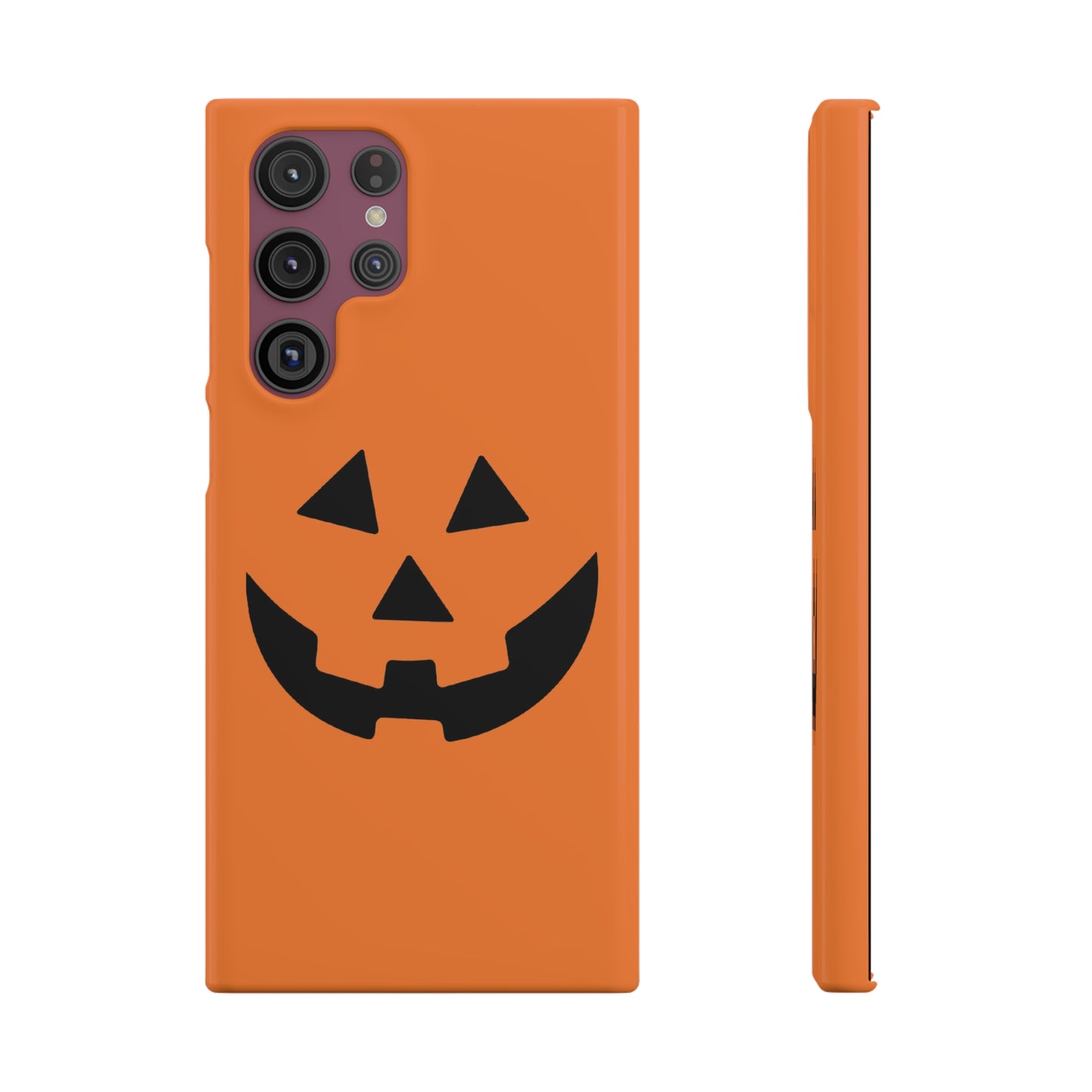 Estuche para teléfono con forma de calabaza tradicional y fundas a presión