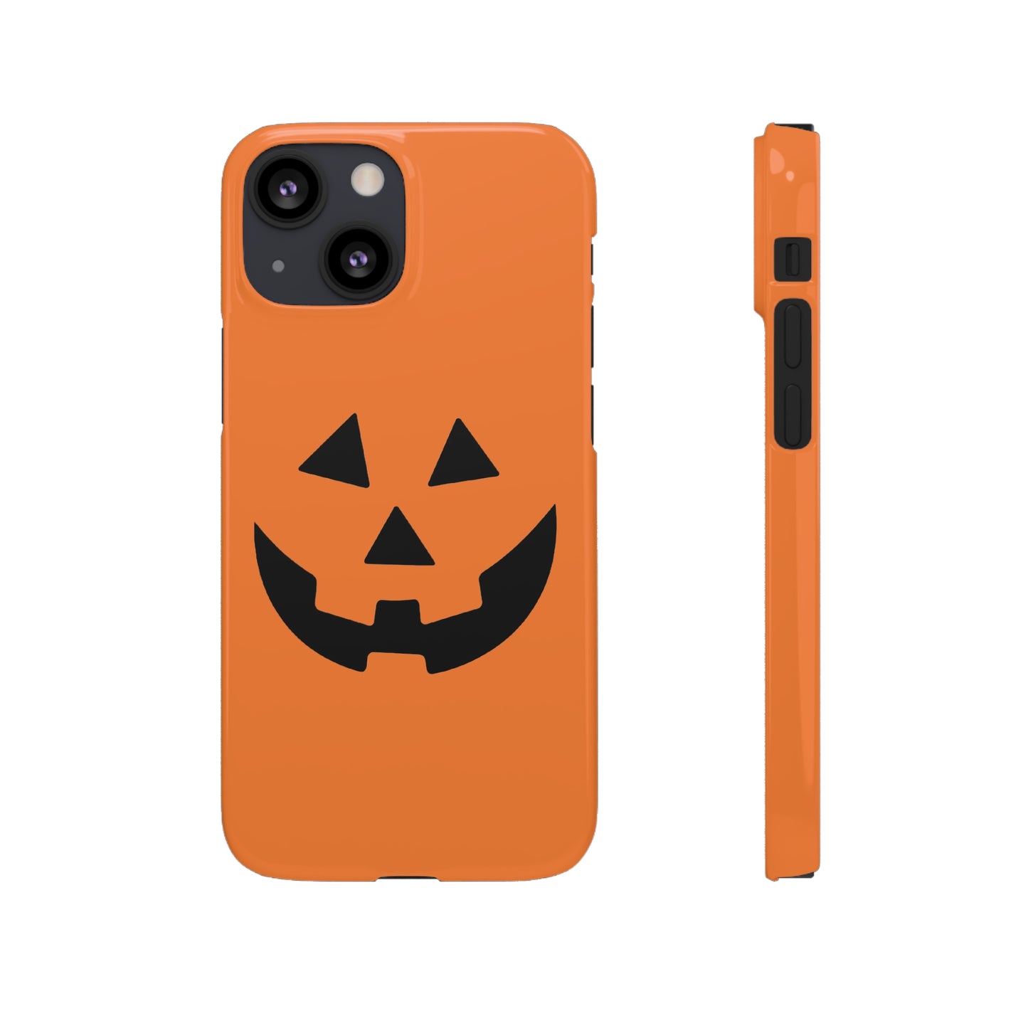 Estuche para teléfono con forma de calabaza tradicional y fundas a presión