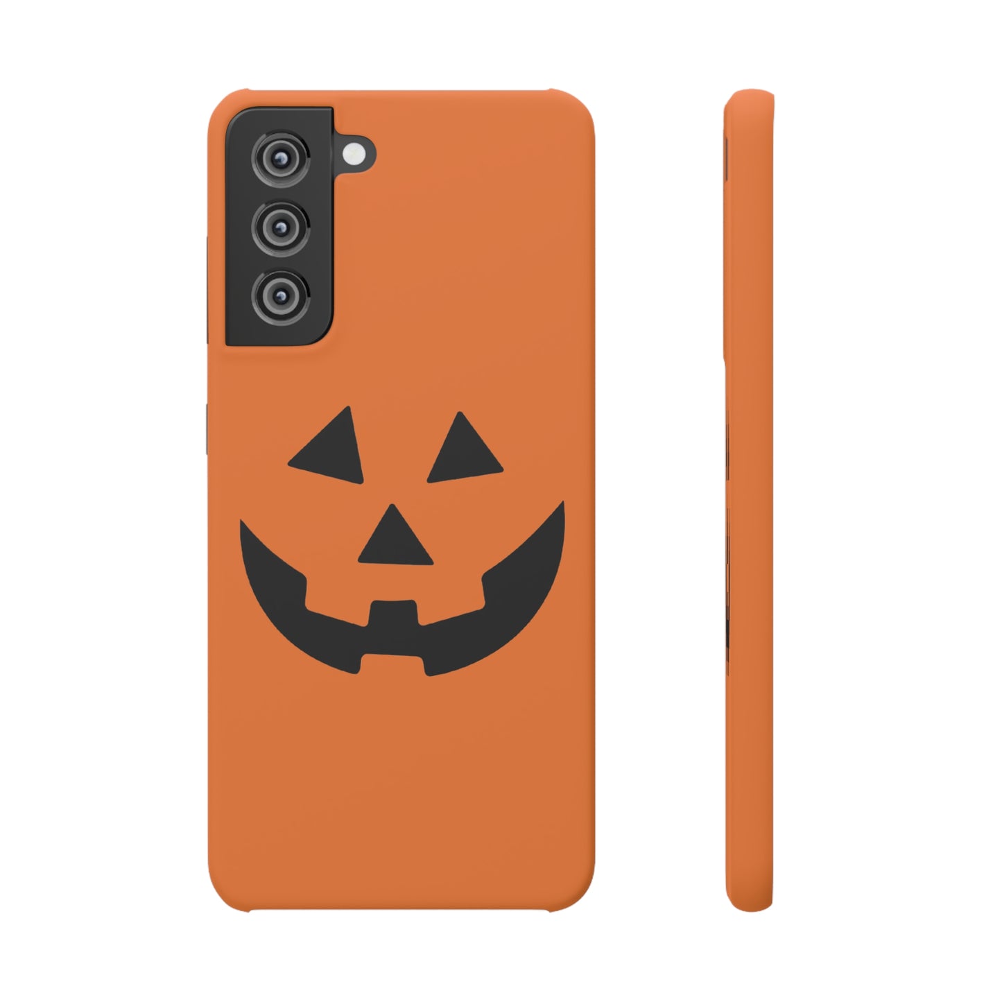 Estuche para teléfono con forma de calabaza tradicional y fundas a presión