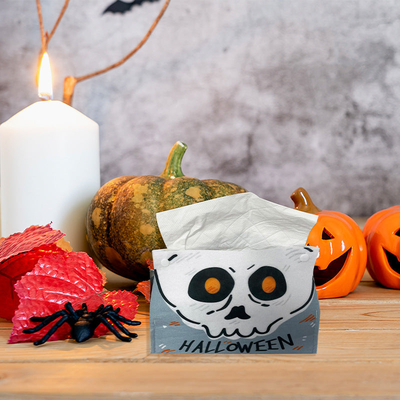 Halloween Theme Ornament Blanket Cartoon Tissue Dispenser Towel Box